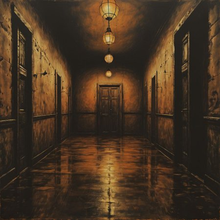 prison, landscape, doors, oriantal, techno, cell, lamp, hope, prison, ,8k, master piece, Cinematic, Beautiful Lighting, trending on Devianart, surreal Art, Fantasy, Digital Art, Impressionistic, Surrealist,