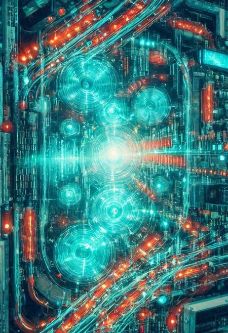 double exposure of opera diva Hatsune Miku with long floating aqua twintails singing high note merging with a printed circuit board of Yamaha electronics chip processor, <lora:DoubleExposure:1>, (head:1.8), <lora:The Phantom of the Opera style:1.5> The Phantom of the Opera style, <lora:loraeyesxl:0.4>