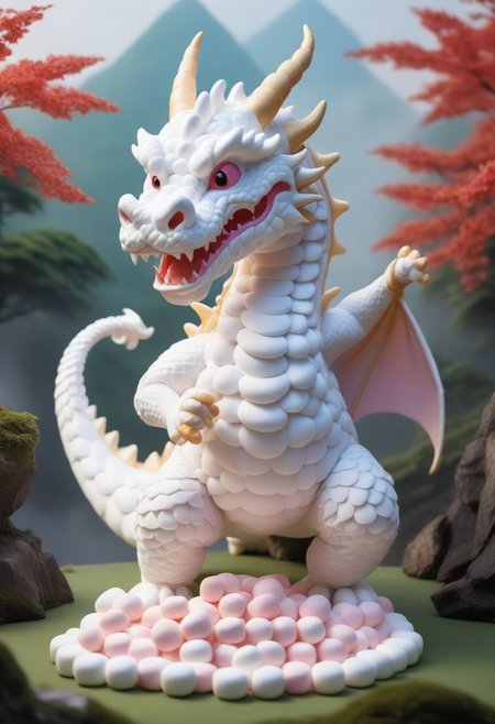 honor, courage, a dragon with Jed-mrshmlw scales, 8-shaped air dance, old martial arts tradition, dragon of the west, greenery of Jed-mrshmlw
