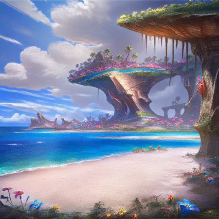 Coral Reef Beach Concept - Illustrious