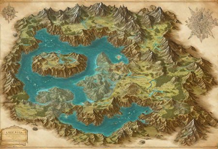 Beautiful Fantasy Map,High Detail,4k,Fantasy World Map,Continents,(Fantasy World),Cartographic Map Of A Fantasy World,Fantasy Planet,Top View,Mountains And Rivers,Geographic Map