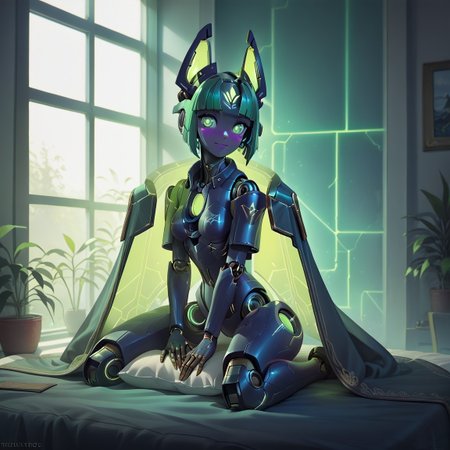 <lora:Necron_World_Pony:0.8> <lora:Robotization_Pony:0.7>