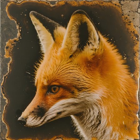 chemigram of a fox   <lora:chemigram-000015:1>