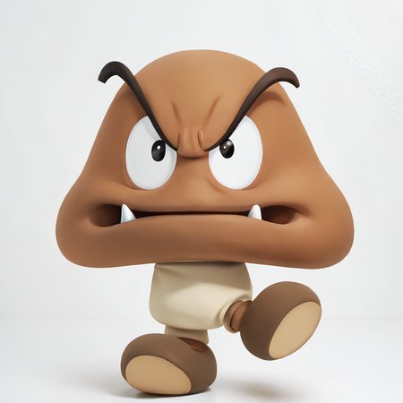 score_9,score_8_up,score_7_up,score_6_up,score_5_up,score_4_up,rating_safe,<lora:goomba_updated:1>,goomba,fangs,full body,dark skin,