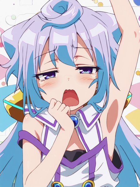 detailed background, shiny skin,
<lora:sango.pony:1>
sango, 
tired, yawning, half-closed eyes, rubbing eyes, looking at viewer,