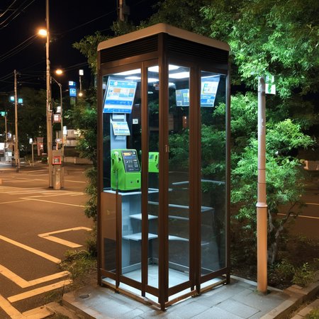 日本の公衆電話 Japanese public phone SDXL