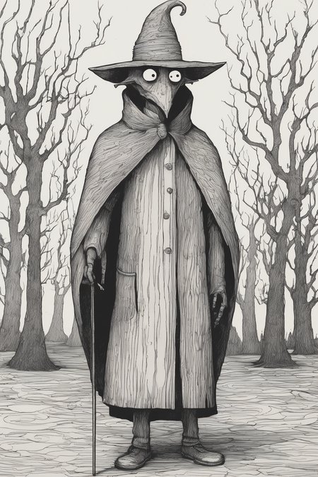 John Kenn Mortensen Style - nate opi, simple, line drawn round head with eyes