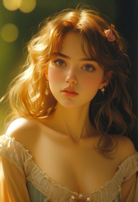 (zxzxberna) as a Victorian Girl, Feminine,((Perfect Face)),((Detailed Pupils)), Anders Zorn, [[ilya Kuvshinov]], [[jean-baptiste Monge]], Sophie Anderson, Gil Elvgren, Oil Painting,Evocative Pose, Smirk, Look at Viewer, ((Tee Shirt)).(Intricate),(High Detail), Sharp
 <lora:berna-000010:0.7>, Photorealistic, Hyperrealistic, Hyperdetailed, analog style, hip cocked, demure, low cut, black lace, detailed skin, matte skin, soft lighting, subsurface scattering, realistic, heavy shadow, masterpiece, best quality, ultra realistic, 8k, golden ratio, Intricate, High Detail, film photography, soft focus