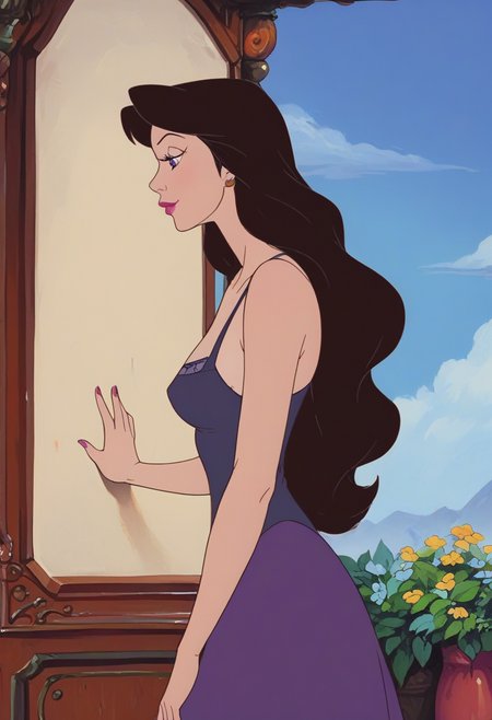 zPDXL2, 1 girl va79ssa, sfw,  <lora:Vanessa_pxl_V0.0:1> vanessa, purple dress, close-up, from side, profile
<lora:gh1bl1XLP:1> gh1bl1