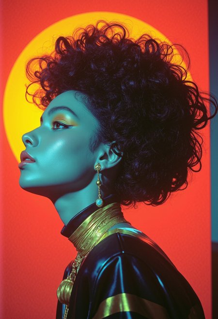 V1nt4g3, warm grainy filter. Soviet Bloc School aesthetics, A fantasy photo of a perceptive Martinican diva in a stylish 80s vintage photography, evoking vivid Technicolor, a whimsical and magical atmosphere, and a dreamlike quality. Vibrant colors, an enchanting feel, an iconic and classic Hollywood aesthetic, imaginative details, and a nostalgic touch create a captivating image., characterized by the austere and cold style of USSR classrooms in Eastern Europe. The look is youthful and minimalist, reflecting the communist ideology. <lora:Vintage_Erotism-000014:1>