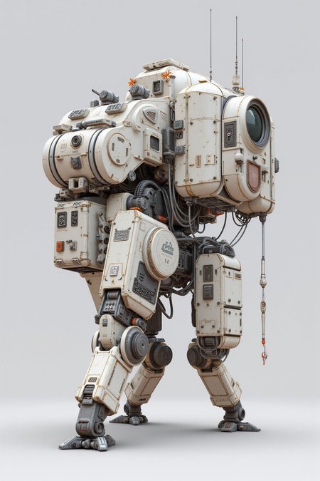 A 3D render, inspired by Ed Emshwiller, Afro-futurism, trending on poly count, automated defense platform.