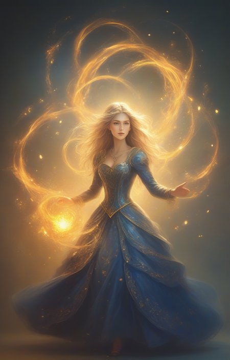 masterpiece,best quality,<lora:tbh64-sdxl:0.6>,illustration,magic,particles,light,flame,lighting,