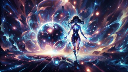 (masterpiece, best quality, fullscreen), [(full body:1.1)::0.7] portrait (photo of an microscopic [Cunning::0.1] [magical being:creature:0.6]:1.1), <lora:EYES Solid-10:0.4> solid eyes, colored sclera, (bioluminescent glowing Dappled skin:1.3), (Elusive:1.2), (Sculpted Biceps:0), (Human body shape:0.8), (Vampire head:1), (Butterfly Wings:0.9), (Sorting magical ingredients with precision, preparing spell components:1), (Affection expression), <lora:EFFECT pinkSilhouette:0.6> , <lora:MONSTER Critters:0.3> Critters, (Darmstadtium and Beryllium atoms Circulation all around:1.4), (background in the quantum world with Stochastic Sampling and Dazzling lights:1.1), ([Quantum Lights,Otherworldly Glow]), (Glimmering atmosphere:1.5), <lora:BACKGROUND Diamond_Meteor_Shower:0.3> (particule meteor shower:1.1), <lora:BACKGROUND Starcloud:0.04>, , , (look at the viewer:0.9), <lora:SLIDER weight_slider_v2:0.5>, <lora:LIGHT nLoRA:0.2> dark theme, <lora:LIGHT neon ç»ªå¿-åªå½± curvy:0.4> curvy, silhouette, <lora:QUALITY kkw-better-v1.0a:0.7>, <lora:QUALITY image enhancer soft_v1:0.3>, <lora:QUALITY add_detail:0.5>, , (Full body Shot, Shallow Focus Shot, Low Angle Shot:[1.2:0.5:0.1]), heavily detailed, gloomy, , (sharp focus), <lora:EFFECT Magic card fakemtg_label:1> fakemtg, (no humans), (VIEW_Style-DA), remely detailed, 8K, trending on artstation, rendered in Octane, rendered in Unreal engine, award winning game, gorgeous atmosphere, dynamic dramatic cinematic lighting, aesthetic, very inspirational, arthouse, Greg Rutkowski