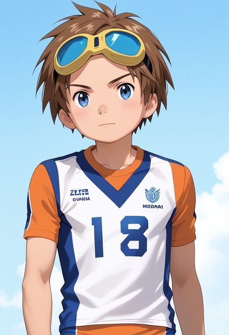 score_9, score_8_up, score_7_up, zPDXL2, 
,
1boy, solo, goggles on head, brown hair, volleyball uniform