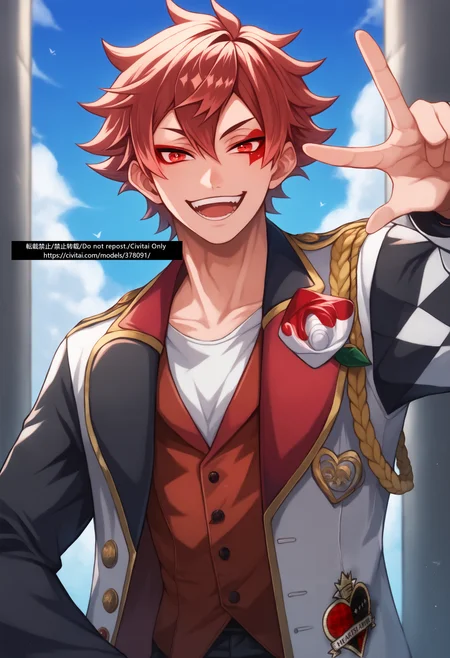 ツイステッドワンダーランド:エース・トラッポラ/寮服 Twisted Wonderland:Ace Trappola 転載禁止/禁止转载/Do not repost/Civitai Only