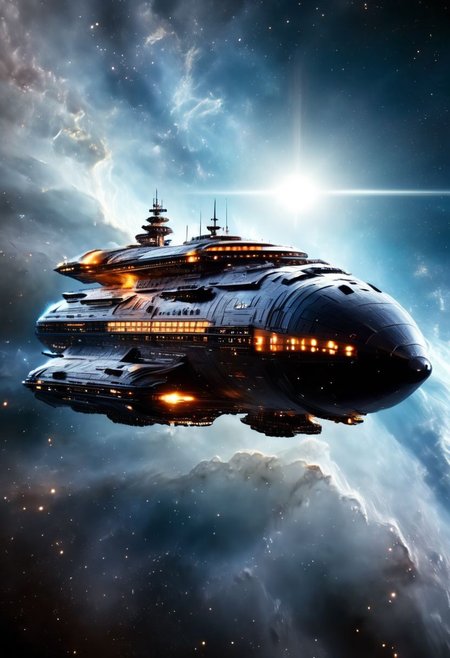 (((extremely details of incredible huge spacecraft super cruiser ship with earth in background))), science_fiction, nasa, interstellar, alien, starwars, space, planet, nebula, galaxy, spectacular, drifting in deep space. 4k, high-detail hyperrealism, HD quality, high-detail masterpiece, 8K, deep black of space,