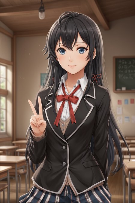 cinematic film still concept art
yukinoshita_yukino from yahari_ore_no_seishun_lovecome_wa_machigatteiru.
<lora:yukino_xl_long:1>,yukinoshita yukino,indoors,faint smile,, at school, peace sign with hand,
((best quality)), ((masterpiece)), (detailed), . digital artwork, illustrative, painterly, matte painting, highly detailed . shallow depth of field, vignette, highly detailed, high budget, bokeh, cinemascope, moody, epic, gorgeous, film grain, grainy