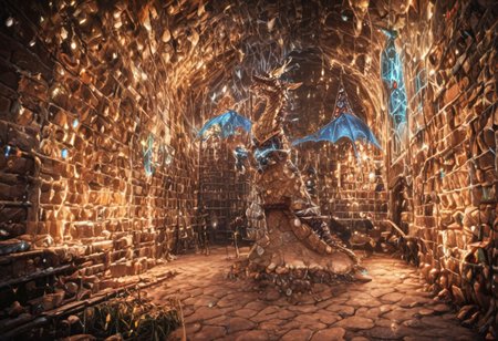 Dragon in Christmas cave, cave, festive cave, Christmas decorations, Christmas lights
(((Sparkling, Sparkly))) glowing dragon, christmas dragon, dragon wrapped in Christmas lights, glowing matrix, glowing Christmas lights, hyper realistic, photorealistic, HD, High detail, High detail eyes, high detail face, wings, glowing wings, light scales, glowing Christmas lights on wings, glowing light scales, tail, tail wrapped in Christmas lights, four legs, 
BREAK 
Snowy background