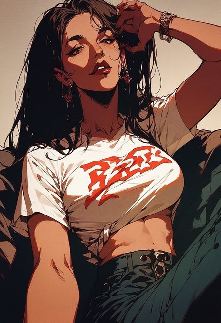 score_9, score_8_up, score_7_up, score_6_up, score_5_up,  mature woman, selfie , only shirt