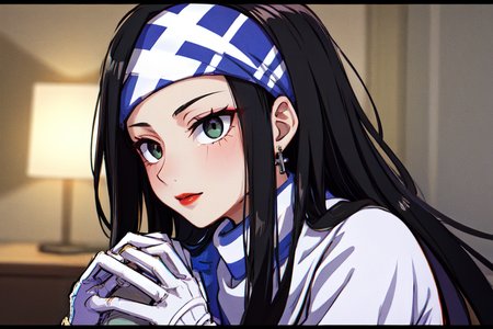 highly insanely detailed, masterpiece, top quality, best quality, highres, 4k, 8k, RAW photo, (very aesthetic, beautiful and aesthetic),  
beth_\(megami_tensei\),bethsmtii,shin megami tensei ii,long hair,black hair,straight hair,sleek black,jewelry,cross,headband,red_lipstick, 
<lora:zs_Beth:0.8>, 
(1girl:1.3), 1other, 
at night,âââ