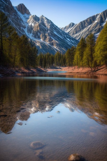 masterpiece, best quality, ultra-detailed, realistic, 8k, pine tree, flowers fields, many kinds of flowers, a couple of rabbits on very distant, lakes, meadows, grass, glitter on top, daytime, sunlight, cloudy, some birds fly in the sky over long distances, out-of-this-world scenery, lifelike, naturalism, greatest naturalism photo, immaculate detailed realism photography, rich colors, best colors perfect composition, perfect colors, colorful, clear photo, intrigue nature panorama, delicate nature photo, immaculate micro-details nature elements, (out-of-this-world scenery:1.23), beautiful landscape, beautiful flowers, crystal fantastic, breathtaking beautiful nature,  unmatched beauty nature, more nature elements, rich nature elements, (emphasize a rectangle giant_mirror reflects the natural scenery in great detail:1.37), a standing mirror with brown wood picture frame, medium shot, (viewing scenery from mirror, perfect scenery views from mirror, view from side, pov side:1.37), (Pikachu's cute and adorable face appears on the edge of the mirror:1.37), aesthetic, artistic style, surreal, insanely lifelike, top best naturalism photography, greatest detailed, intricate nature details background, depth of field, no human, detailerlora,