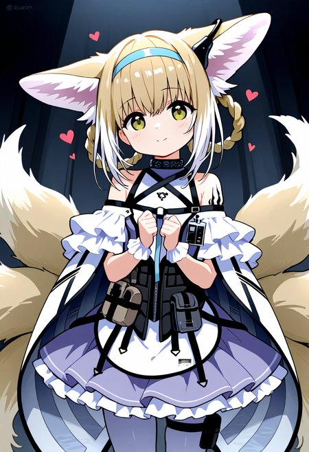 best quality, masterpiece, absurdres, suzuran \(arknights\), pantyhose,   heart    <lora:suzuran_arknights:1>