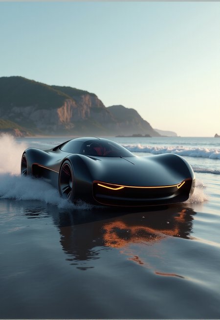 Prototype car inspired by jetski 