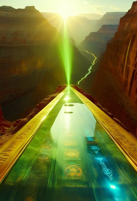 ()Hyoer Realistic, full color:2.0) depicting  
(The Grand Canyon’s Bright Angel Trail, Arizona 🇺🇸:2.0:)
BREAK
()Hyoer Realistic:2.0)Polaroid picture of A futuristic, neon-lit table, adorned with ancient Egyptian hieroglyphics and symbols. The album cover, designed by Shusei Nagaoka, features a gleaming, metallic pyramid at its center, surrounded by swirling patterns of gold and lapis lazuli. The band's name, Earth, Wind & Fire, is emblazoned in bold, futuristic letters, while the album title, 'Kemetic Odyssey,' is written in hieroglyphics. The table's surface glows with a soft, ethereal light, as if infused with the essence of the ancient civilization. The atmosphere is one of mysticism and wonder, as if the table holds the secrets of the pharaohs BREAK ()Hyoer Realistic:2.0)Polaroid picture of luxurious, futuristic penthouse with transparent floors overlooking a thriving, sun-kissed metropolis. Sleek, minimalist interior with digital art adorning the walls. Expansive, curved window wraps around the exterior, offering an unobstructed view of the vibrant cityscape. Towering skyscrapers, sweeping highways, and glittering waterfalls cascade down green mountains. Silver spacecraft take off and land at the bustling spaceport, while grav-bikes and hovercars zip past. Capture the essence of this futuristic, high-end penthouse, where luxury and technology blend seamlessly to create the ultimate urban oasis."