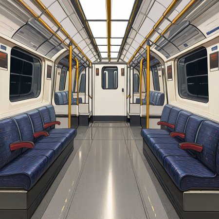 (masterpiece, newest, best quality, highly detailed, very awa, superfine illustration, official art style),  very detailed face, hyperrealistic, (UHD quality details), tube_carriage, no humans, along carriage, tube seats, depth of field, 8k uhd, absurdres, volumetric lighting, tack sharp focus, beautiful composition, intricate detail, professional illustration