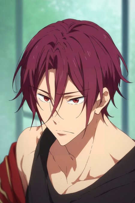 score_9, score_8_up, score_7_up, source_anime, , , , depth of field, 1boy, solo, male focus, <lora:rin_matsuoka_pony:0.82>, rin_matsuoka, red hair, red eyes, hair between eyes, , , Arms extended wide, expressing openness, <lora:sdxl_lightning_8step_lora:1>