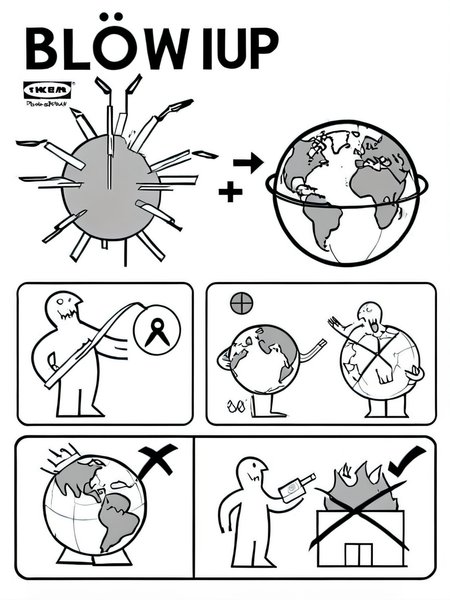 Blow up the earth <lora:ikea_instructions_xl_v1_5:1>