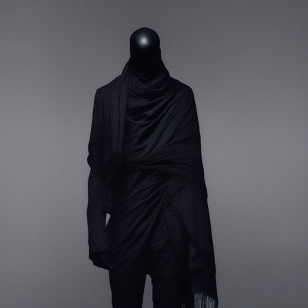 total black,man,no face,bandage,scarf on face,black clothes,torn clothes,score_9, score_8_up, score_7_up, score_6_up, score_5_up, score_4_up,   f3nn3r, trippy  <lora:f3nn3rXLP:1> <lora:archivestyle:1>