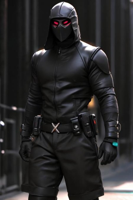 heromkr2023, 8k, uhd, best quality, masterpiece, full body, 1man, dingy  masked hero, intimidating appearance, dangerous, (((night))), 5caryma5k