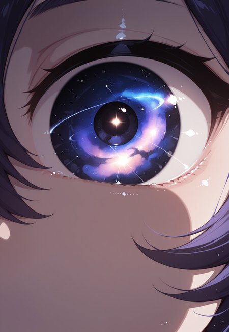 masterpiece, amazing quality, best quality, high quality, dark background
eye closeup, eyte focus, extreme closeup, pupils, extrmely detailed iris, reflection, galaxies, nebulas, 