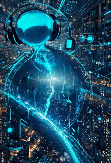double exposure of Hatsune Miku with long blue hair floating twintails singing merging with a printed circuit board, <lora:DoubleExposure:1>, head, person, 
(masterpiece, best quality, ultra_detailed, highres, absurdres:1.2), 
realistic, photo, circuitry, circuits, chip, processor, motherboard, electronics, side view,  
1girl, solo, (Hatsune_Miku, long_hair, aqua_hair, twintails:2), aqua_eyes, small_breasts, bare_shoulders, necktie, detached_sleeves, sleeveless_shirt, pleated_skirt, black_skirt, aqua_necktie, grey_shirt, black_thighhighs, black_sleeves, arm_tattoo,
<lora:loraeyesxl:0.4>