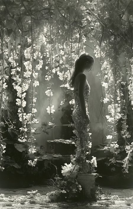 masterpiece,best quality,<lora:tbh155-sdxl:1>,illustration,style of Guido Argentini, garden