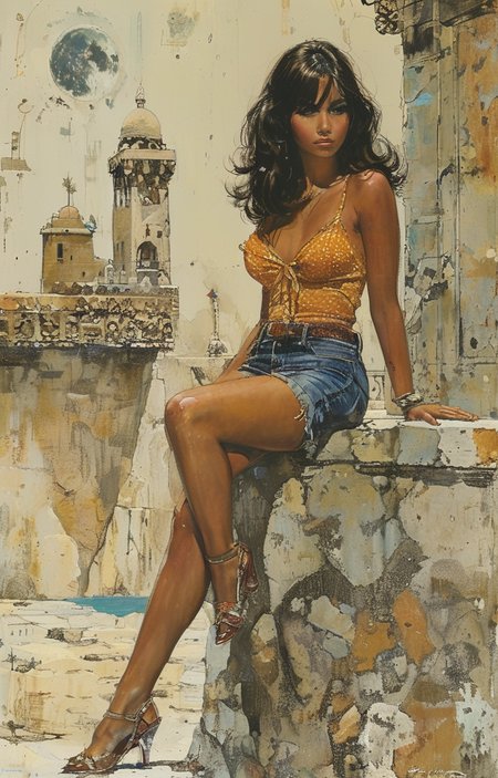 masterpiece,best quality,<lora:tbh298-sdxl:0.9>,illustration,style of Robert McGinnis
 tech genius teenage girl