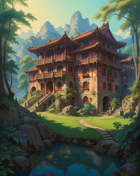 Renaissance style, Baroque, anime artwork Sanford Robinson Gifford (haze effects), Rice paddies stepped into hillside, fern fiddleheads uncurling, water-driven forge building,grass snake swimming.,
<lora:Wild_Anime_2025:0.7>,
<lora:风格:0.7> style5,
<lora:extremely_detailed:0.7> extremely detailed ,
<lora:aidmaImageUpgraderSDXL-v0.3:0.5> aidmaImageUpgrader,
<lora:add-detail-xl:0.7>,
<lora:HyperdetailedColoredPencilIl:0.3>  ArsMJStyle, Colored pencil hyperdetailed realism, . anime style, key visual, vibrant, studio anime,  highly detailed, Fantasy painting art style, imaginative, dynamic composition, professional-grade execution, creates immersive world and landscape, painterly, epic, magical, dramatic, exuberant, grandeur, baroque art, oil painting art style from Renaissance period, masterful composition, Renaissance mood, renaissance oil painting, brush strokes, Realistic, perspective, light and shadow, religious or mythological themes, highly detailed