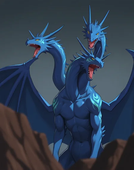 <lora:Grandora_(Shinzo)_(Illustrious)_(AD):1> Grandora, dragon, kaiju, Shinzo, 
((
exterior, anime fantasy, anime science fiction, 
dynamic action, villain, monster, dragon wings, no humans, 3heads, 3necks, necks stem from the same point, glossy scaly body, 
)),
BREAK: very awe, aesthetically pleasing, masterpiece, best quality, amazing quality, very aesthetic, perfect depth of field shot, gradient coloring, subsurface reflections, 
masterpiece, best quality, amazing quality, very aesthetic, high resolution, ultra-detailed, absurdres, newest, scenery, {Prompt}, BREAK, detailed background, volumetric lighting,
BREAK: lazympos, lazypos (3),
