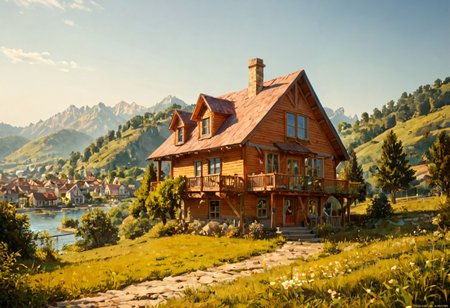 score_9, score_8_up, score_7_up,score_9, score_8_up, score_7_up, scenery, ranch-style house, ((cityscape))