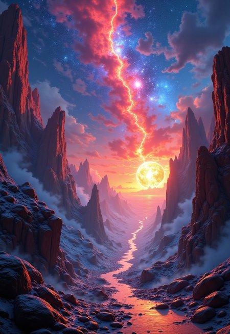 aidmaimageupgrader, a high quality digital image of Metagalactic Space Ghosts Battle at the Edge of Time
