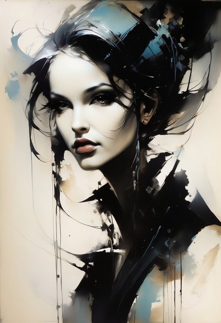 3th33r34l portrait of an oriental female ghost, wispy, ethereal, glancing at viewer, chiascuro, silhouetted, closeup of face