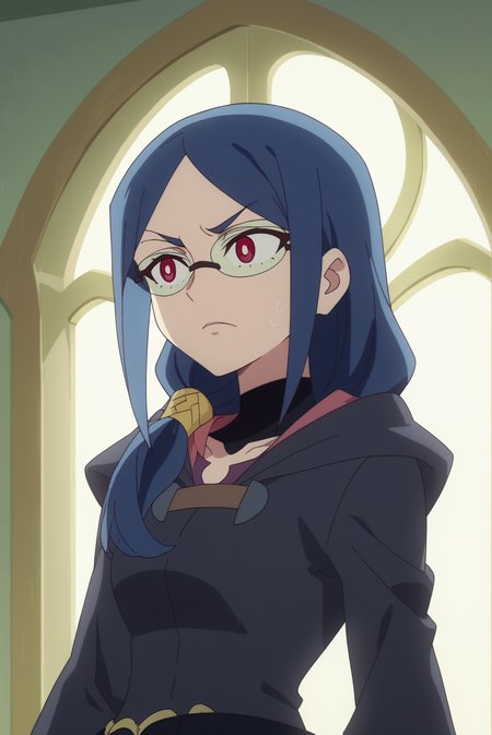 score_8_up, score_7_up, anime screencap, perfection,  Ursula Callistis, solo, upper body <lora:Little_Witch_Academia-Ursula_Callistis-PDXL:0.8>