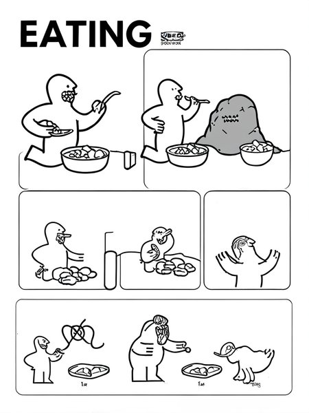 Eating rocks <lora:ikea_instructions_xl_v1_5:1>