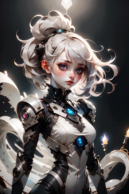 1woman, (straight hair:1.3), ((Gloomcore)), dark magical atmosphere, glowing, <lora:GoodHands-vanilla:1>,  <lora:AnzhcDreamwave v3_1 watermark fix:0.8>