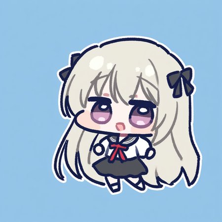 Kasugano Sora,<lora:miratsu_noob:1>,chibi,