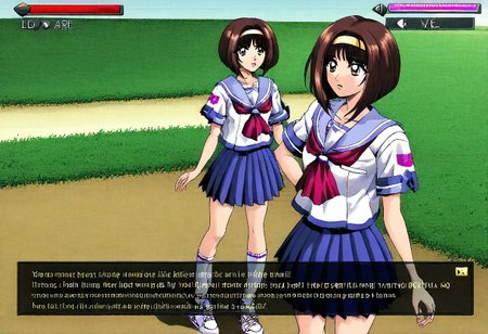 VG_SS, fake screenshot, english text,
"TRUE LOVE"
Fake video game interface. 
Scrolled beat'em up.
((1 woman,))
MikaeMorikawa, brown hair, yellow hairband, medium hair, bob cut, brown eyes, , serafuku, short sleeves, blue skirt, pleated skirt, white socks, white footwear, sneakers,
backdrop is a area of high school in town in Japan, 1999.
(High Resolution), (More Details), (8K), (High Resolution)