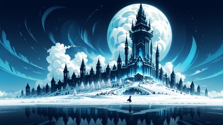score_9,score_8_up,score_7_up,highres,absurdres,aestheticism,
<lora:HerrscherAGGA2024_TF_Style_V1:0.5>,TF_Style,Cartoon_TYPE,sketch,<lora:ç»ªå¿ åå½±æ»¤é XUER guangying:0.5>,XUER guangying,<lora:Clean_Minimalist_Pony:0.5>,minimalistic,flat color,no lineart,silhouette,shadow,monochrome,
monolithic black ice formations,aurora borealis reflecting on slick surfaces,extreme wide shot with tiny human figure for scale,(frozen light sculptures:1.4),hexagonal snowflake motifs in architecture,(subsurface scattering in ice:1.3),limited palette of teal and violet,(steam breath effects:1.1),hyper-detailed ice microtextures,