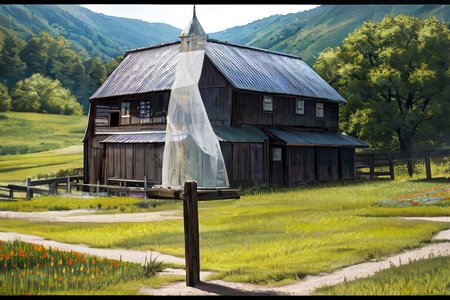 (otherworldly), highly insanely detailed, masterpiece, top quality, best quality, highres, 4k, 8k, RAW photo, (very aesthetic, beautiful and aesthetic), farm, fields, barn, fence, fantfa, <lora:FantasyFarm-10:0.3>, 
1girl, 
(grey hair ,streaked hair,split-color hair,dual-toned hair,two-tone hair), 
(pure green background,transparent background),âââ