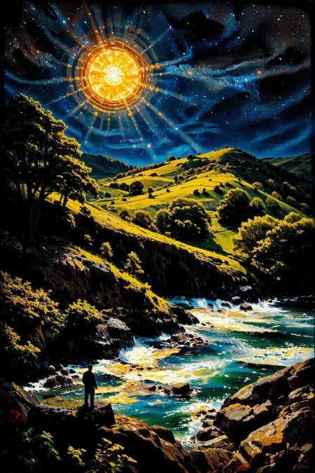 asteroid, beautiful Sao Tomean landscape,  woman, multilayer paint splash style, <lora:Hand v2:1> <lora:Anti-Blur:1> <lora:Insane Detail Slider:0.5>   <lora:Flux.1_Turbo_Detailer:0.6>   <lora:flux-photo-transparent_Alpha_1.0:0.8> <lora:flux.1_lora_flyway_Epic-detail_v2:1>   <lora:Painterly01b_CE_FLUX_AIT:0.8> pntrlyCE_style